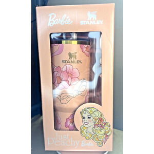 Stanley Barbie Peaches N Cream 40 oz Tumbler Limited Edition Brand New Authentic